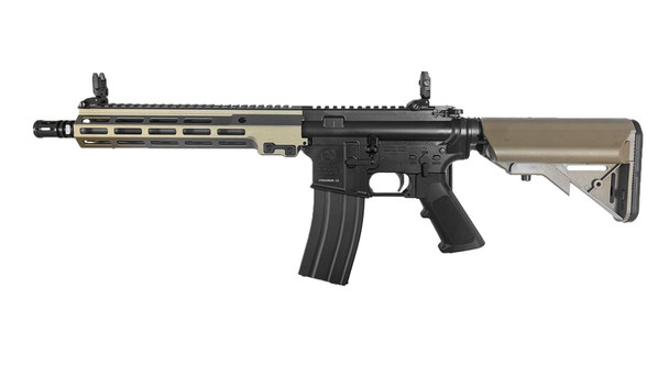 Cyma/EMG COLT.1008 MK16 10.5 Gas Blowback Airsoft Rifle with Adjustable Stock in Black & Tan