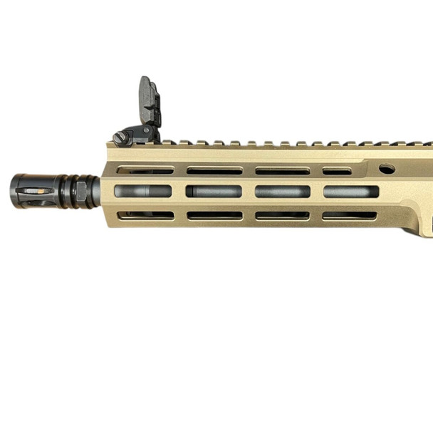 CYMA/EMG COLT.1008 MK16 9.5 Gas Blowback Airsoft Rifle with Adjustable Crane Stock in Black & Tan