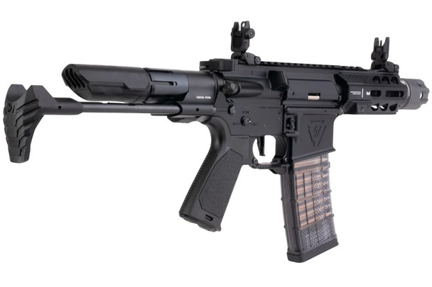 Cyma/EMG Strike Industries 4" AR Strike Oppressor M4 Short Barrel MWS Gas Blowback Airsoft Rifle in Black (SI.1301 BK)