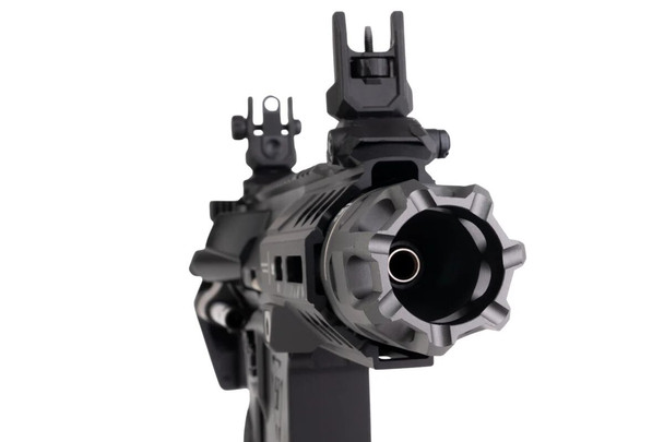 Cyma/EMG Strike Industries 4" AR Strike Oppressor M4 Short Barrel MWS Gas Blowback Airsoft Rifle in Black (SI.1301 BK)