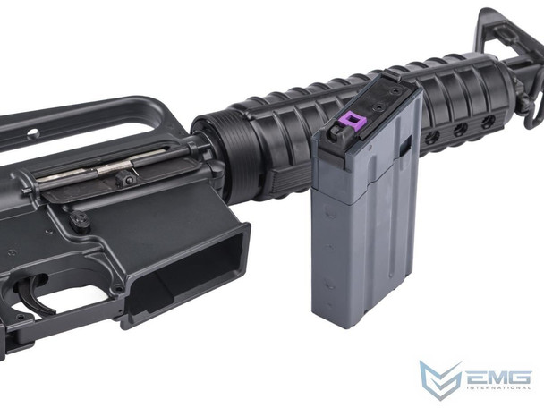EMG/Cyma Colt XM177E2 Lightning Series Gas Blowback Airsoft Rifle in Black (COLT.1015-LS)