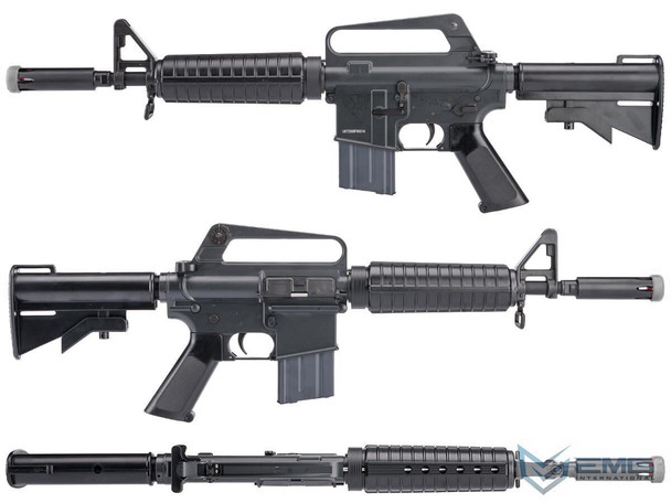 EMG/Cyma Colt GAU-5A Lightning Series Gas Blowback Airsoft Rifle CGS in Black (COLT.1016-LS)