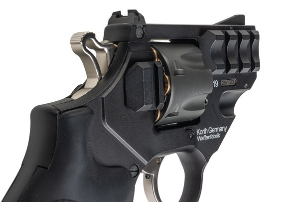 Ares/RWA APR-007 Korth Sky Marshal Full Metal Co2 Airsoft Revolver in Black