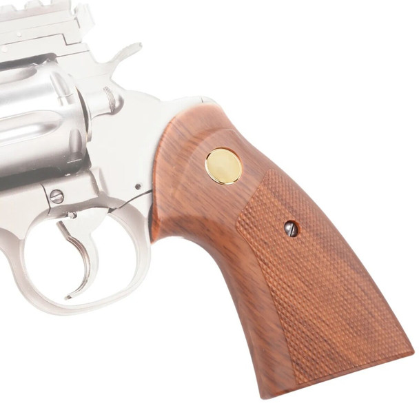 King Arms 357 Evil Gas-Powered Full Metal Airsoft Revolver in Silver