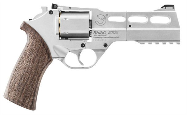 Chiappa Rhino 50DS Co2 Powered 5" Airsoft Revolver in Silver (440.084)