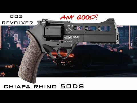 Chiappa Rhino 50DS Co2 Powered 5" Airsoft Revolver in Silver (440.084)