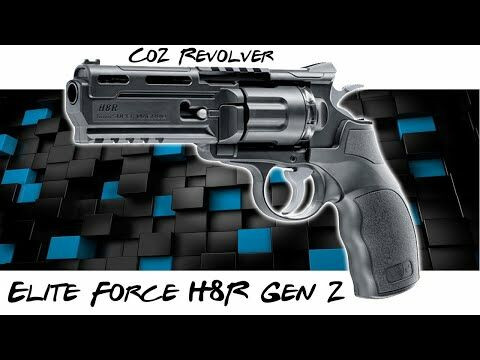 Umarex Elite Force H8R Gen2 CO2 Gas-Powered Airsoft Revolver in Black (2.6446)