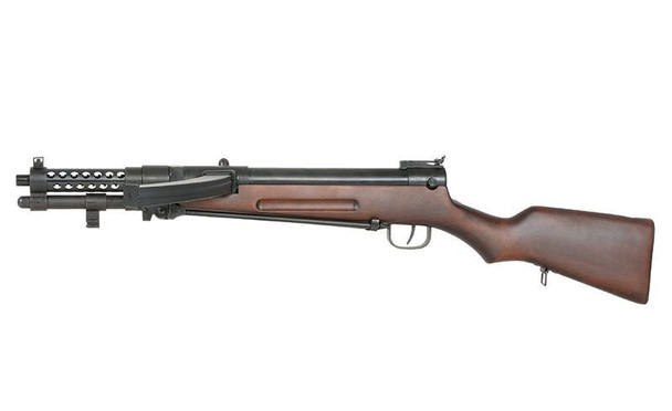 S&T Nambu Type 100/40 Full Metal Airsoft AEG Submachine Gun in Real Wood (STAEG116BRW)