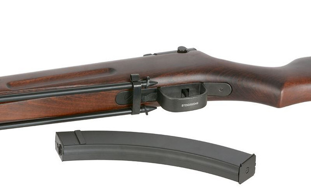 S&T Nambu Type 100/40 Full Metal Airsoft AEG Submachine Gun in Real Wood (STAEG116BRW)