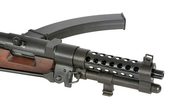 S&T Nambu Type 100/40 Full Metal Airsoft AEG Submachine Gun in Real Wood (STAEG116BRW)