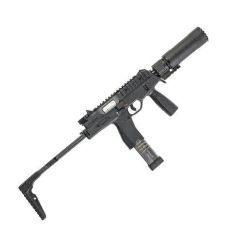 Maruyama MP-IX / MP9 DX Gas Blowback Submachine Gun with Silencer in Black