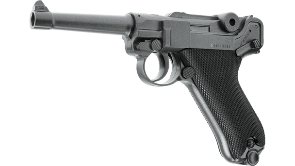 Umarex Legends P08 Luger Full Metal CO2 Powered Airsoft Pistol in Black