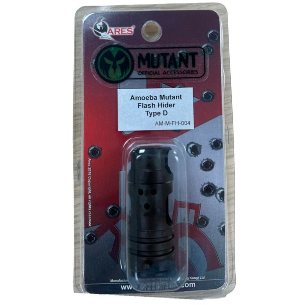 Ares x Amoeba Mutant Airsoft Rifles Flash Hider - Type D (AM-M-FH-004) in Black
