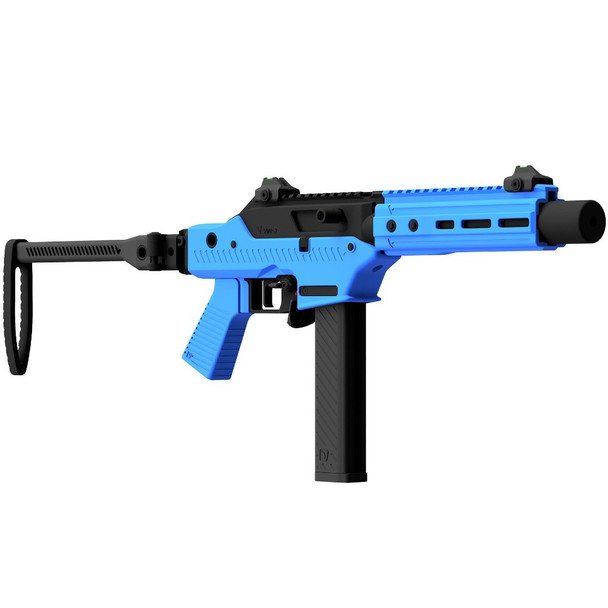 Vorsk VMP-2SD Gas Blowback Submachine Gun with Folding Stock in Two Tone Blue (Semi & Full-Auto)
