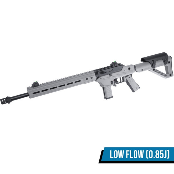 Vorsk VMP-2D Gas Blowback Airsoft Rifle with Adjustable Stock in Grey (300 FPS / Fixed Semi-Auto)