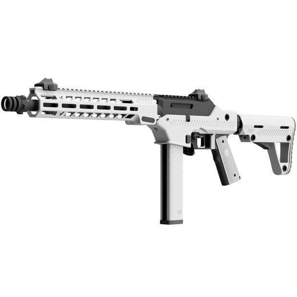 Vorsk VMP-2M Gas Blowback Airsoft Rifle with Adjustable Stock in Grey (300 FPS / with Fire Select)