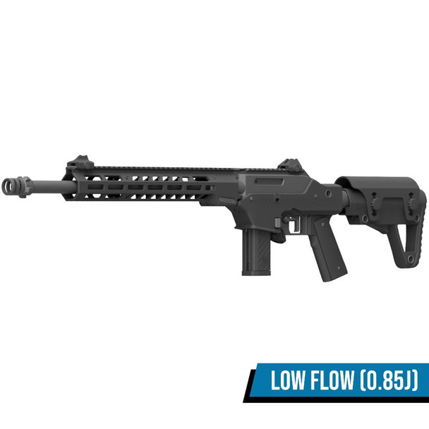Vorsk VMP-2MD Gas Blowback Airsoft Rifle with Adjustable Stock in Black (300 FPS / Fixed Semi Auto)