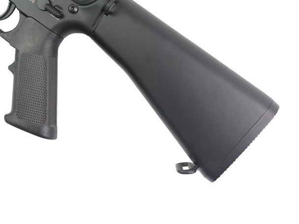 Double Bell M16 Stubby CQB Full Metal AEG Airsoft Rifle with Fixed Stock in Black