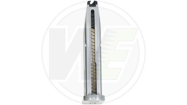 WE 25 Rounds Gas Blowback Airsoft Pistol Magazine for M9 Series - Green Gas in Silver