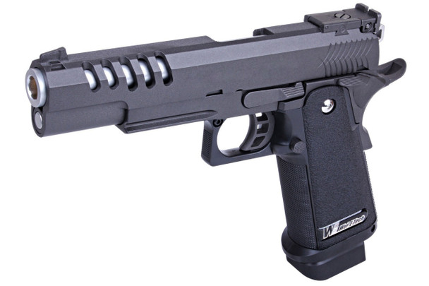 WE HI CAPA 5.1K Hi-Capa Gas Blowback Airsoft Pistol in Black