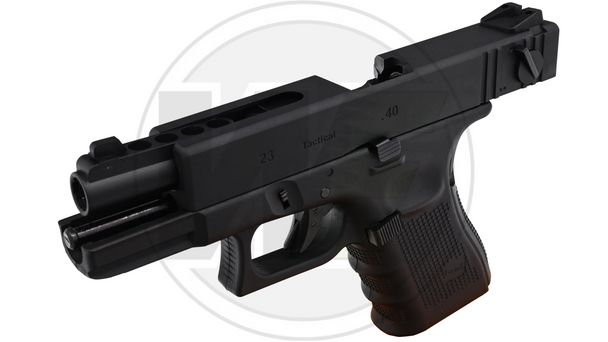 WE Tech EU23 Gen4 Gas Blowback Airsoft Pistol in Black
