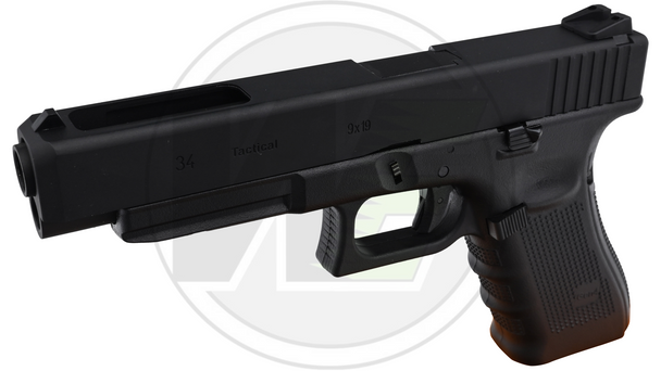 WE Tech EU34 Gen4 Gas Blowback Airsoft Pistol in Black