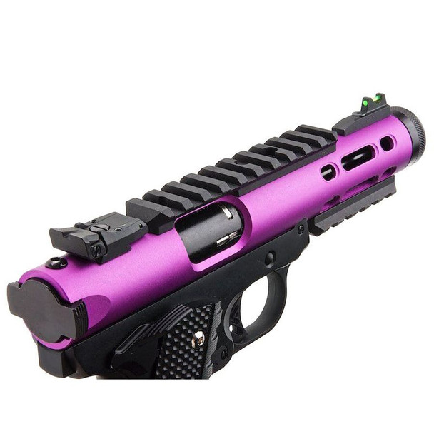 WE Tech GALAXY 1911 Series Gas Blowback Airsoft Pistol in Black & Purple