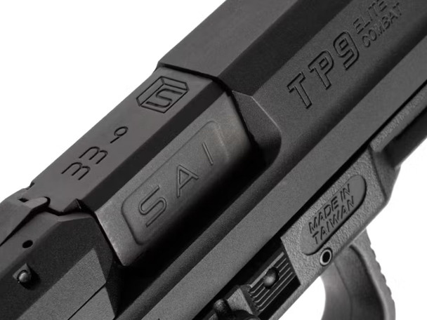 Cybergun CANiK TP9 Elite Combat Gas Blowback Airsoft Pistol in Black