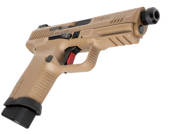 Cybergun CANiK TP9 Elite Combat Gas Blowback Airsoft Pistol in Desert Tan