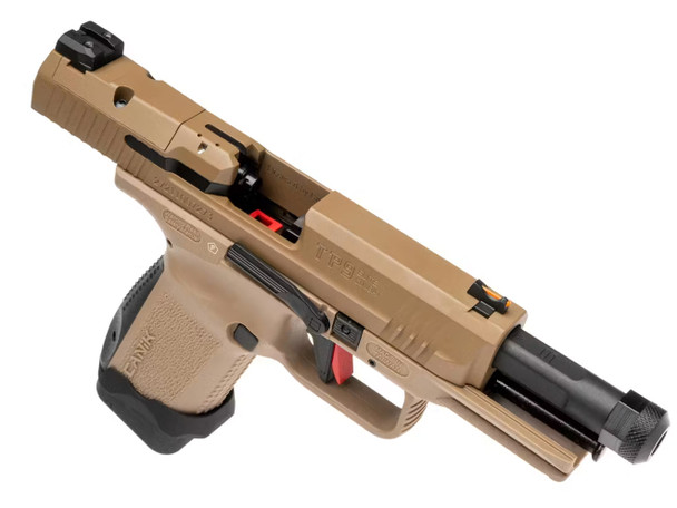 Cybergun CANiK TP9 Elite Combat Gas Blowback Airsoft Pistol in Desert Tan