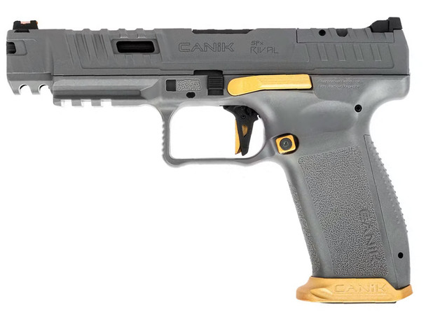 Cybergun CANiK SFx RIVAL Gas Blowback Airsoft Pistol in Grey/Gold
