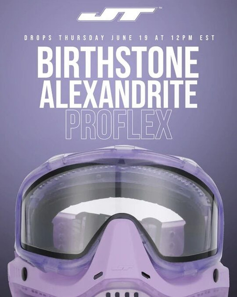 JT - Proflex Paintball Full Face Mask LE ICE Birthstone in Alexandrite