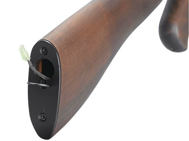 Ares Thompson M1A1 AEG Electric Blowback Airsoft Rifle with Stick Magazine in Real Wood (SMG-005)