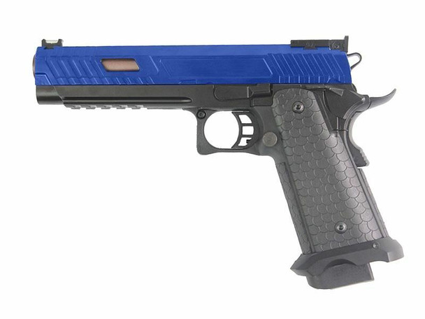 Double Bell 789+ JW3 Baba Yaga Gas Blowback Airsoft Pistol with Deluxe Collector Box in Blue