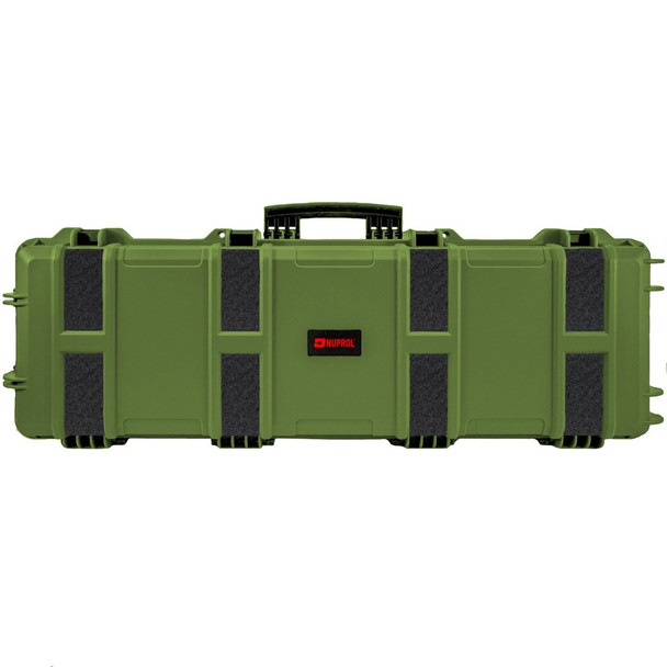 Nuprol - Premium Waterproof Large Hard Rifle Case Velcro Patch P&P Foam in Green