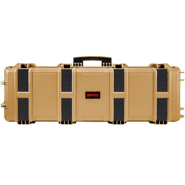 Nuprol - Premium Waterproof Large Hard Rifle Case Velcro Patch P&P Foam in Desert Tan