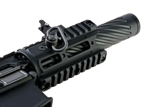 WE Tech R5C PCC Gas Blowback Airsoft Rifle with Retractable Metal PDW Stock in Black