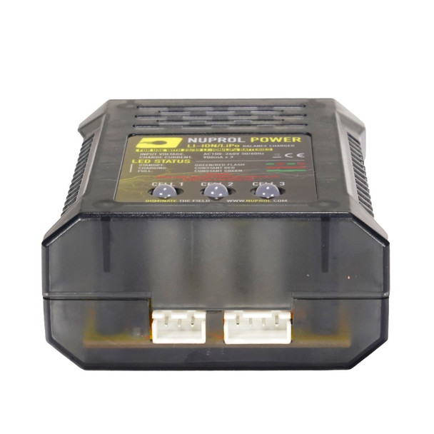 Nuprol LiPo/Li-Ion Compact Balance Airsoft Battery Charger with LED Indicators (2S/3S)