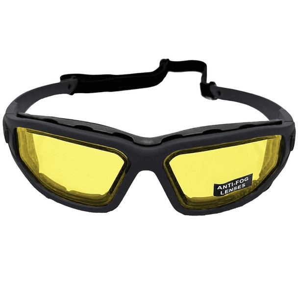 Nuprol - Defence Pro EN166 Anti-Fog THERMAL Airsoft Eyewear in Black/Yellow