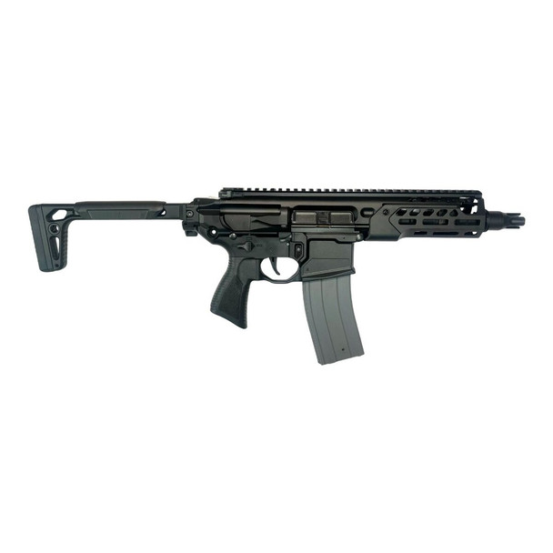 Well PRO MCX Rattler Full Metal MWS Compatible Gas Blowback Airsoft Rifle with Side-Folding Stock in Black (WG10-6M)