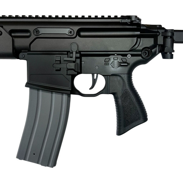 Well PRO MCX Rattler Full Metal MWS Compatible Gas Blowback Airsoft Rifle with Side-Folding Stock in Black (WG10-6M)