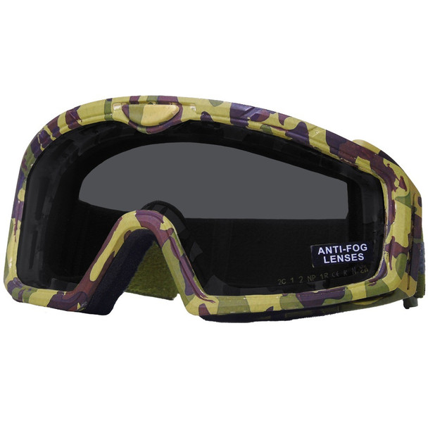 Nuprol - Battle Visor THERMAL Anti-Scratch EN166 Protective Airsoft Goggles in Camo/Smoked
