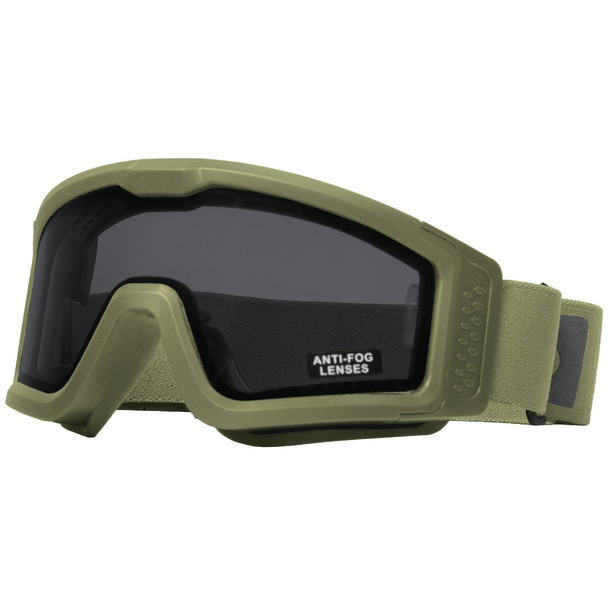 Nuprol - Battle Visor THERMAL Anti-Scratch EN166 Protective Airsoft Goggles in Olive Drab Green /Smoked