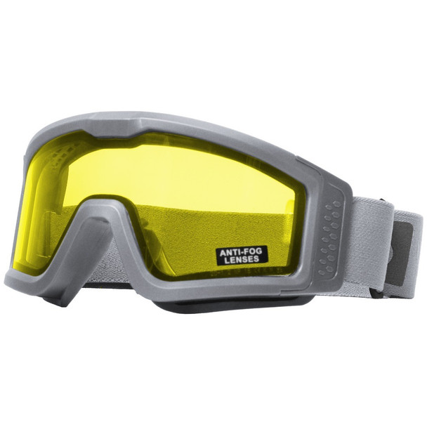 Nuprol - Battle Visor THERMAL Anti-Scratch EN166 Protective Airsoft Goggles in Grey/Yellow