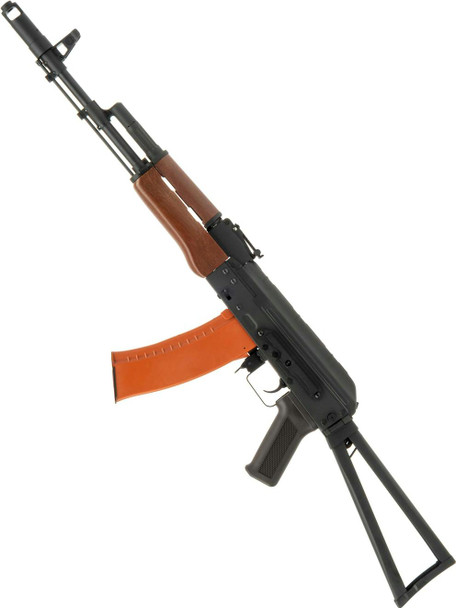 S&T AKS-74N AEG Sports Line Rifle with Side-Folding Stock in Faux Wood Finish