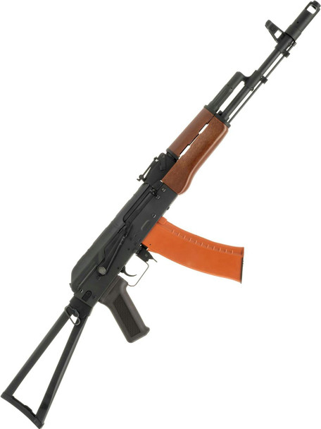 S&T AKS-74N AEG Sports Line Rifle with Side-Folding Stock in Faux Wood Finish