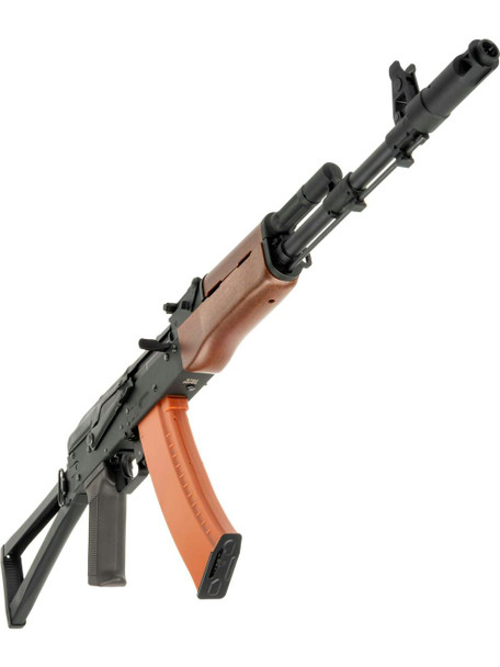 S&T AKS-74N AEG Sports Line Rifle with Side-Folding Stock in Faux Wood Finish