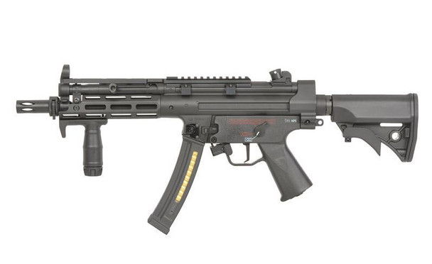 H&K MP5 RIS Full Metal AEG Airsoft Rifle with Eshooter ETU GEN-2 in Black