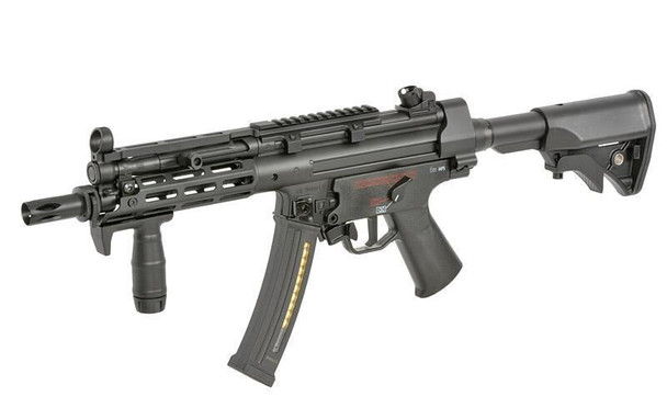 H&K MP5 RIS Full Metal AEG Airsoft Rifle with Eshooter ETU GEN-2 in Black