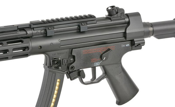 H&K MP5 RIS Full Metal AEG Airsoft Rifle with Eshooter ETU GEN-2 in Black